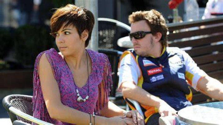 Fernando Alonso and Raquel del Rosario