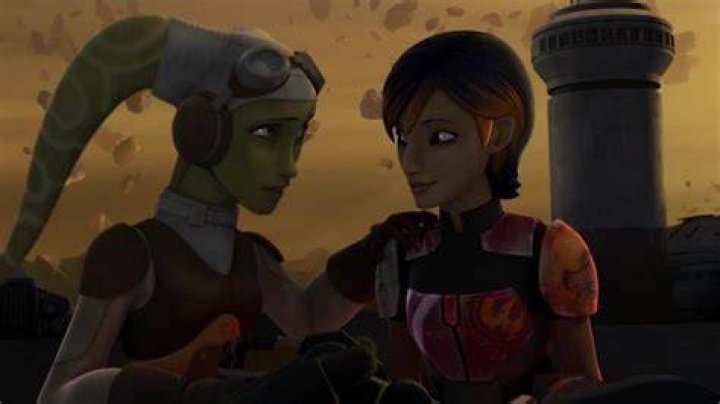 Hera Syndulla and Sabine Wren fight back-to-back Star Wars: Rebels/Disney PLus