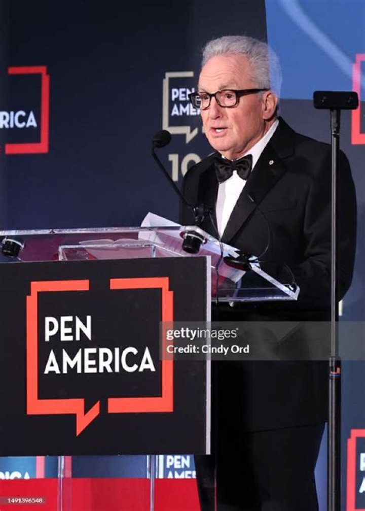 Honoree Lorne Michaels speaks on stage at the 2023 PEN America Literary Gala at American Museum of Natural History on May 18, 2023 in New York City. 