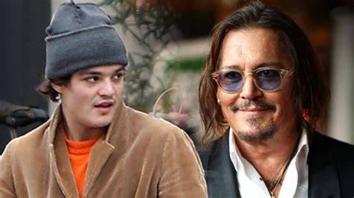 Jack Depp with his mother