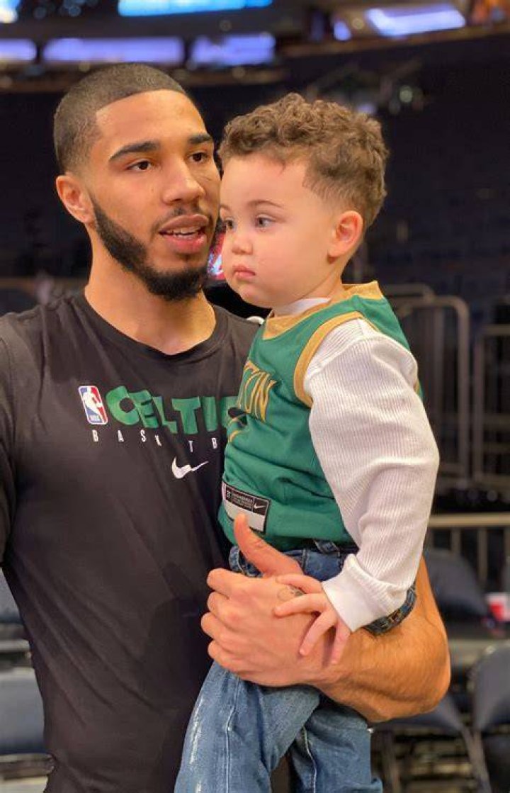 Jayson Tatum and his son