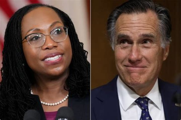 Senator Mitt Romney and Ketanji Brown Jackson