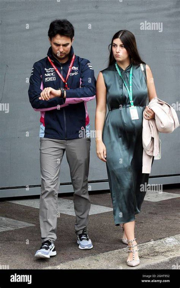 Sergio Perez and wife