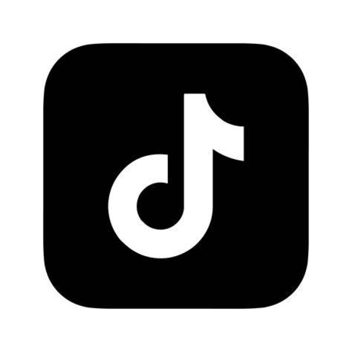 TikTok logo on a black background.