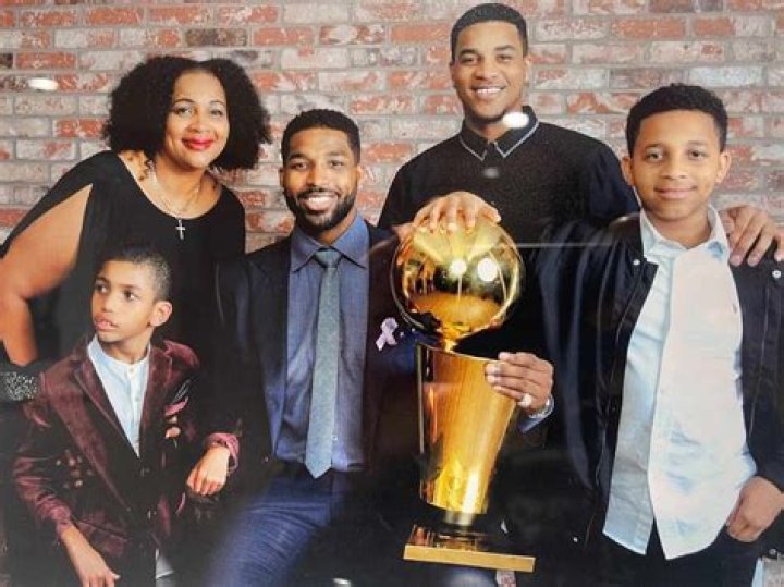 Tristan Thompson and family