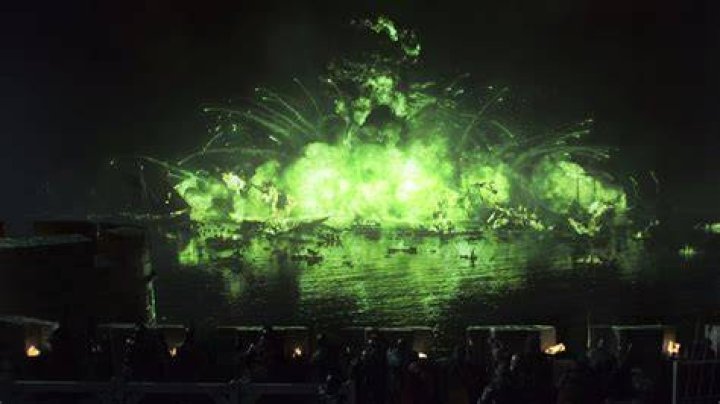 Wildfire explosion in Blackwater Bay.